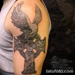 фото рисунка Тату кельтский крест 30.11.2018 №103 - tattoo Celtic cross - tatufoto.com