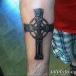 фото рисунка Тату кельтский крест 30.11.2018 №122 - tattoo Celtic cross - tatufoto.com