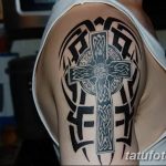 фото рисунка Тату кельтский крест 30.11.2018 №123 - tattoo Celtic cross - tatufoto.com