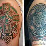 фото рисунка Тату кельтский крест 30.11.2018 №144 - tattoo Celtic cross - tatufoto.com