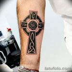 фото рисунка Тату кельтский крест 30.11.2018 №146 - tattoo Celtic cross - tatufoto.com