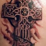 фото рисунка Тату кельтский крест 30.11.2018 №155 - tattoo Celtic cross - tatufoto.com