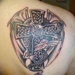 фото рисунка Тату кельтский крест 30.11.2018 №156 - tattoo Celtic cross - tatufoto.com