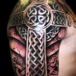 фото рисунка Тату кельтский крест 30.11.2018 №158 - tattoo Celtic cross - tatufoto.com
