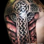фото рисунка Тату кельтский крест 30.11.2018 №161 - tattoo Celtic cross - tatufoto.com