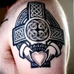 фото рисунка Тату кельтский крест 30.11.2018 №165 - tattoo Celtic cross - tatufoto.com