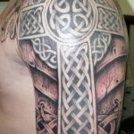 фото рисунка Тату кельтский крест 30.11.2018 №182 - tattoo Celtic cross - tatufoto.com