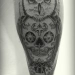 фото рисунка тату в стиле графика 14.11.2018 №032 - tattoo style graphics - tatufoto.com