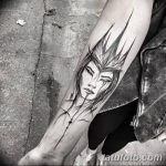 фото рисунка тату в стиле графика 14.11.2018 №080 - tattoo style graphics - tatufoto.com