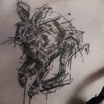 фото рисунка тату в стиле графика 14.11.2018 №093 - tattoo style graphics - tatufoto.com