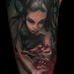 фото рисунка тату вампир 19.11.2018 №043 - photo tattoo vampire - tatufoto.com