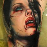фото рисунка тату вампир 19.11.2018 №117 - photo tattoo vampire - tatufoto.com