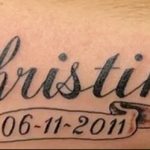 фото рисунка тату имя Кристина 16.11.2018 №018 - photo tattoo Christina - tatufoto.com