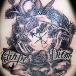 фото рисунка тату надписи Carpe diem 16.11.2018 №196 - tattoo carpe diem - tatufoto.com