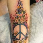 фото рисунка тату пацифизм - знак мира 14.11.2018 №025 - Tattoo pacifism - tatufoto.com