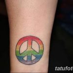 фото рисунка тату пацифизм - знак мира 14.11.2018 №058 - Tattoo pacifism - tatufoto.com