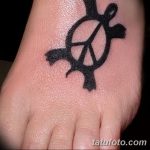 фото рисунка тату пацифизм - знак мира 14.11.2018 №130 - Tattoo pacifism - tatufoto.com