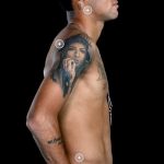 фото рисунка тату футболиста Неймара 16.11.2018 №005 - tattoo Neymar - tatufoto.com