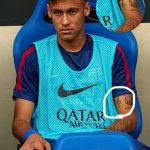 фото рисунка тату футболиста Неймара 16.11.2018 №013 - tattoo Neymar - tatufoto.com