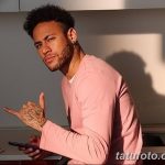 фото рисунка тату футболиста Неймара 16.11.2018 №043 - tattoo Neymar - tatufoto.com