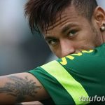 фото рисунка тату футболиста Неймара 16.11.2018 №066 - tattoo Neymar - tatufoto.com