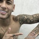 фото рисунка тату футболиста Неймара 16.11.2018 №067 - tattoo Neymar - tatufoto.com