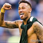 фото рисунка тату футболиста Неймара 16.11.2018 №079 - tattoo Neymar - tatufoto.com