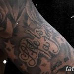 фото рисунка тату футболиста Неймара 16.11.2018 №087 - tattoo Neymar - tatufoto.com