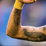 фото рисунка тату футболиста Неймара 16.11.2018 №088 - tattoo Neymar - tatufoto.com