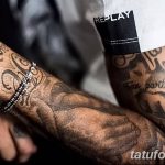 фото рисунка тату футболиста Неймара 16.11.2018 №089 - tattoo Neymar - tatufoto.com