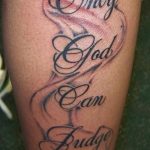 фото тату Only god can judge me 18.11.2018 №047 - tattoo Only god can judge - tatufoto.com