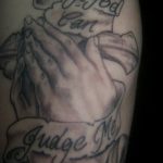 фото тату Only god can judge me 18.11.2018 №117 - tattoo Only god can judge - tatufoto.com