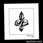 эскиз тату геральдическая лилия 12.11.2018 №005 - sketch tattoo heraldic lily - tatufoto.com