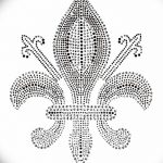 эскиз тату геральдическая лилия 12.11.2018 №009 - sketch tattoo heraldic lily - tatufoto.com