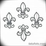 эскиз тату геральдическая лилия 12.11.2018 №020 - sketch tattoo heraldic lily - tatufoto.com