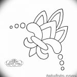 эскиз тату геральдическая лилия 12.11.2018 №022 - sketch tattoo heraldic lily - tatufoto.com