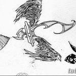 эскиз тату геральдическая лилия 12.11.2018 №027 - sketch tattoo heraldic lily - tatufoto.com
