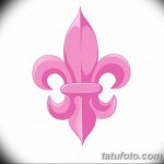 эскиз тату геральдическая лилия 12.11.2018 №043 - sketch tattoo heraldic lily - tatufoto.com