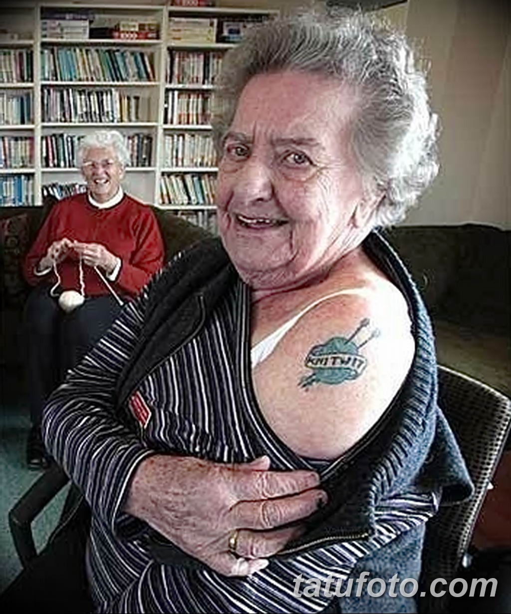 Старые бабушки с татуировками