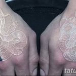 Фото Белые тату 16.12.2018 №030 - photo White tattoos - tatufoto.com