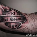 фото тату Число дьявола 666 16.12.2018 №021 - tattoo number devil 666 - tatufoto.com