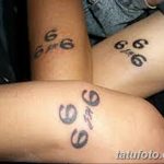 фото тату Число дьявола 666 16.12.2018 №028 - tattoo number devil 666 - tatufoto.com