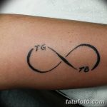 фото тату бесконечность 16.12.2018 №069 - photo tattoo infinity - tatufoto.com