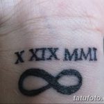 фото тату бесконечность 16.12.2018 №085 - photo tattoo infinity - tatufoto.com