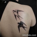 фото тату ласточка для девушки 24.12.2018 №061 - tattoo swallow for a girl - tatufoto.com