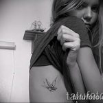 фото тату ласточка для девушки 24.12.2018 №090 - tattoo swallow for a girl - tatufoto.com