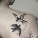 фото тату ласточка для девушки 24.12.2018 №145 - tattoo swallow for a girl - tatufoto.com