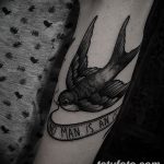 фото тату ласточка для девушки 24.12.2018 №253 - tattoo swallow for a girl - tatufoto.com