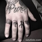 фото тату на пальцах 16.12.2018 №029 - photo tattoo on fingers - tatufoto.com