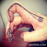 фото тату на пальцах 16.12.2018 №057 - photo tattoo on fingers - tatufoto.com